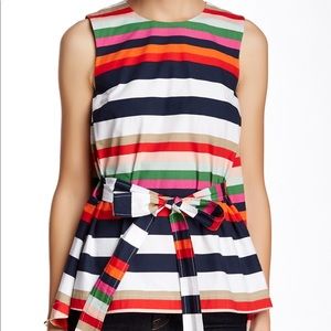 Kate Spade Saturday striped trapeze tank